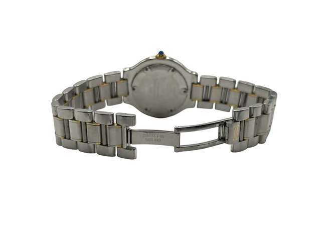 Horloge, cartier, 1330, goud/staal, 2000+ - afbeelding 7 van  8