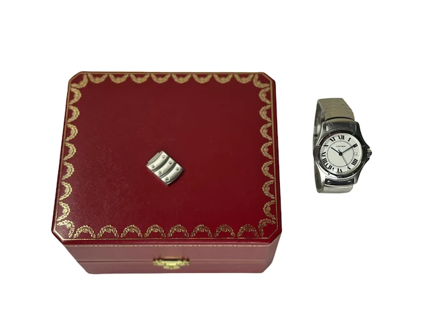 Horloge, cartier, 1920-1, staal, 1990-2000 - afbeelding 2 van  8
