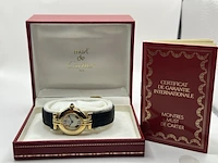 Horloge, cartier, colisee, goud, 1991