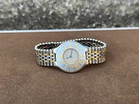 Horloge, cartier, de must 21, goud/staal - afbeelding 9 van  13