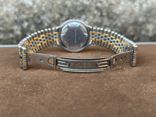 Horloge, cartier, de must 21, goud/staal - afbeelding 11 van  13