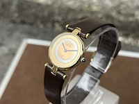 Horloge, cartier, de must, verguld, 1983 - afbeelding 4 van  9