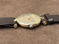 Horloge, cartier, de must, verguld, 1983 - afbeelding 5 van  9