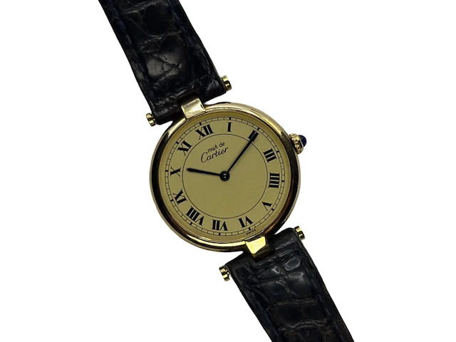 Horloge, cartier must de cartier, 590003, goud, 1990-2000 - afbeelding 4 van  5