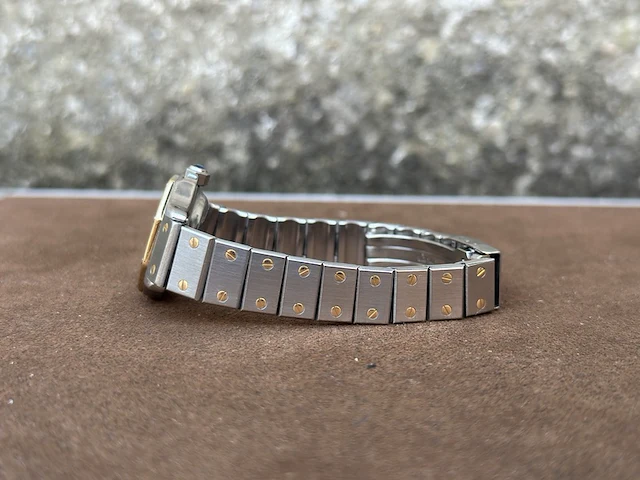 Horloge, cartier, octagon 0907, staal/goud, 1985 - afbeelding 7 van  11