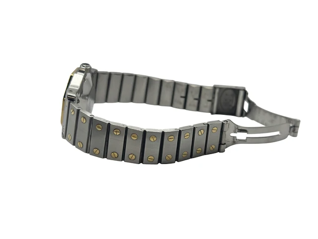 Horloge, cartier santos octagon, 2966, staal/goud, 1980-1990 - afbeelding 8 van  10