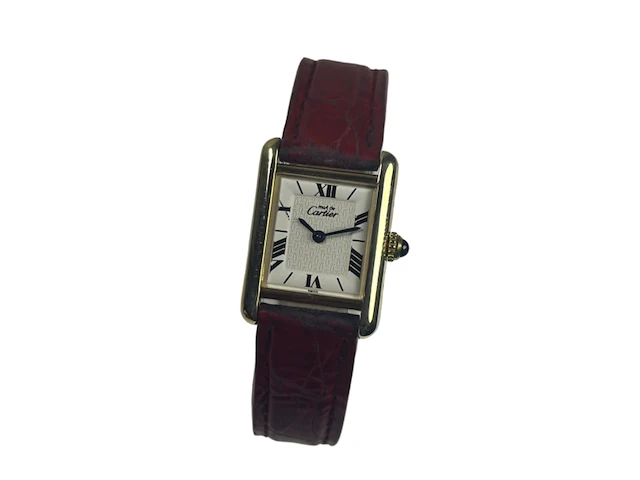 Horloge cartier , tank must de cartier 1613, goud, bouwjaar 1998 - afbeelding 10 van  16