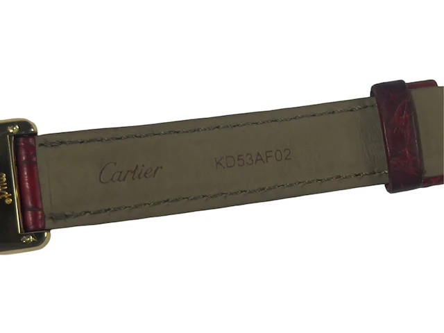 Horloge cartier , tank must de cartier 1613, goud, bouwjaar 1998 - afbeelding 15 van  16