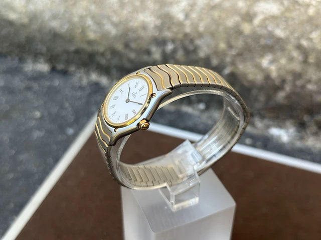 Horloge, ebel, classic wave, staal/goud, 2000+ - afbeelding 3 van  7