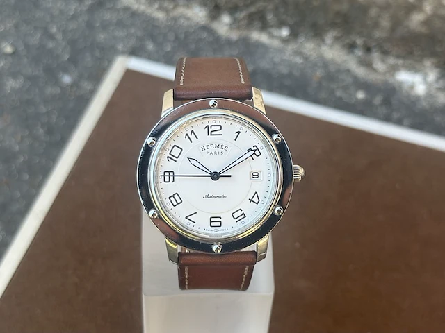 Horloge, hermes, clipper, staal, 2010+ - afbeelding 1 van  8