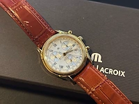 Horloge maurice lacroix, chronograaf 04663, staal/goud, 1998 - afbeelding 2 van  5