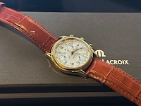 Horloge maurice lacroix, chronograaf 04663, staal/goud, 1998 - afbeelding 3 van  5