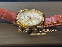 Horloge maurice lacroix, chronograaf 04663, staal/goud, 1998 - afbeelding 5 van  5