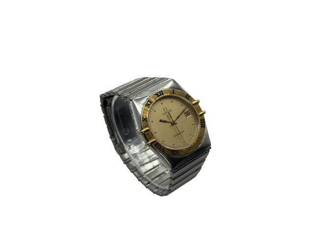 Horloge, omega constellation, 396.1070/80, staal/goud, 1980-1990 - afbeelding 2 van  8