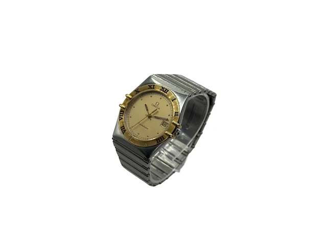Horloge, omega constellation, 396.1070/80, staal/goud, 1980-1990 - afbeelding 3 van  8