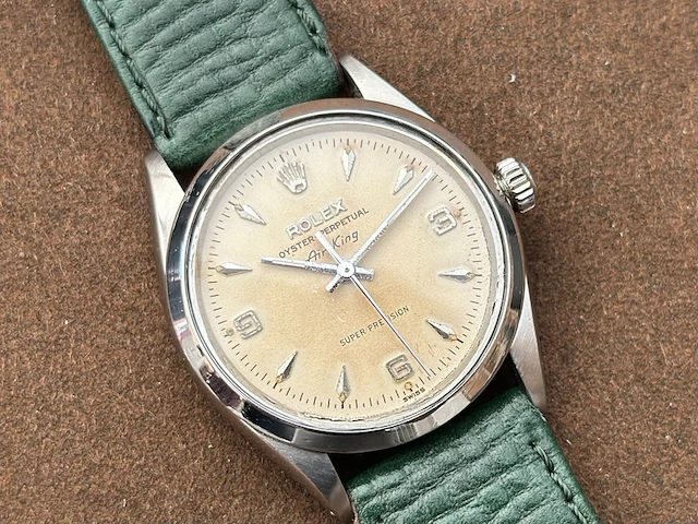 Horloge rolex, airking 5500, staal, 1961 - afbeelding 4 van  11
