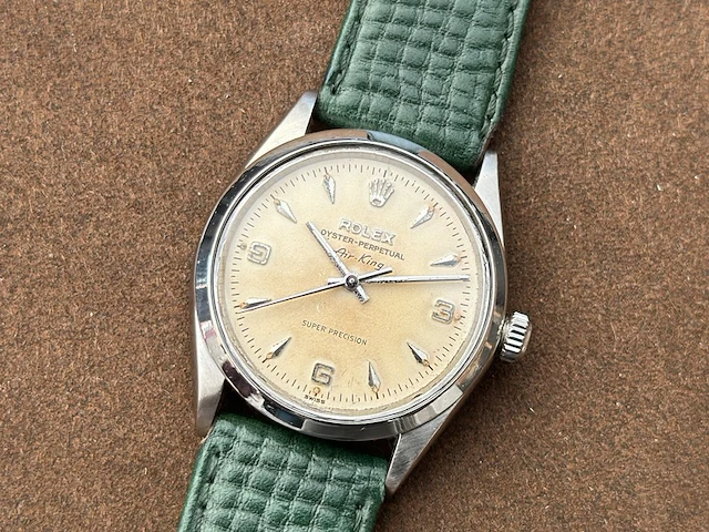 Horloge rolex, airking 5500, staal, 1961 - afbeelding 5 van  11