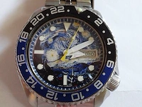 Horloge seiko, diver , starry night., bouwjaar june 1986 - afbeelding 1 van  13