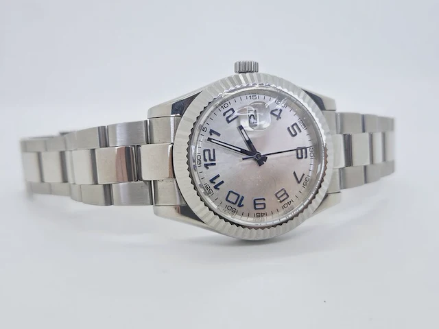 Horloge zonder merk in rolex datejust oyster model - afbeelding 4 van  7