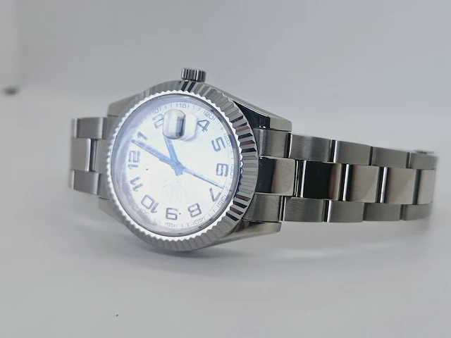 Horloge zonder merk in rolex datejust oyster model - afbeelding 5 van  7