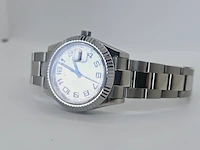 Horloge zonder merk in rolex datejust oyster model - afbeelding 5 van  7