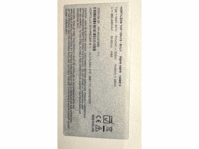 Hortilux hortiled top 120v19 belichtingsmateriaal (6x) - afbeelding 8 van  11