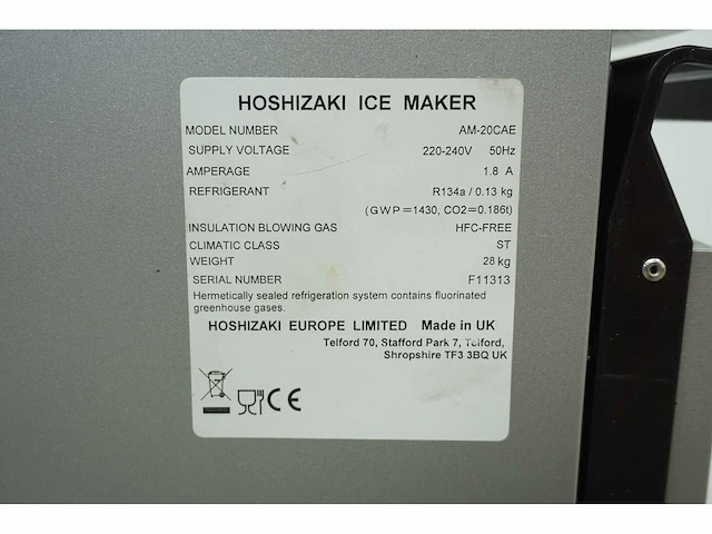 Hoshizaki - am-20cae - ijsblokjesmachine - afbeelding 6 van  6