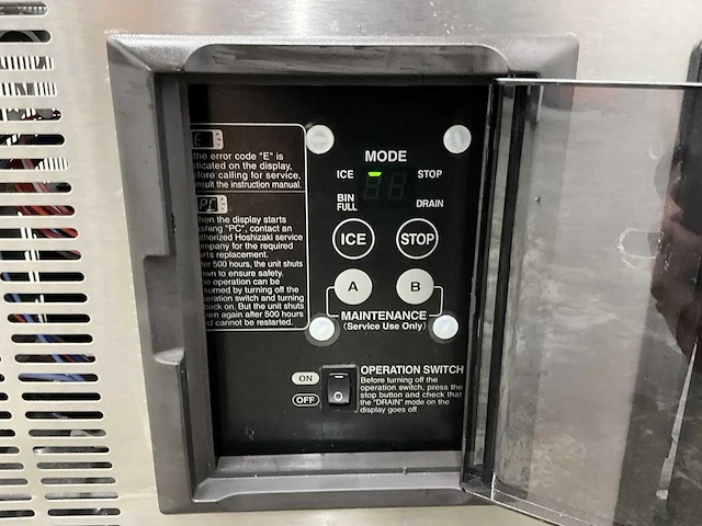Hoshizaki - cm-50ke-hc - cubelet ijsmachine - afbeelding 8 van  9