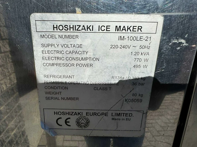 Hoshizaki - im 100 - ijsblokjesmachine - afbeelding 4 van  4