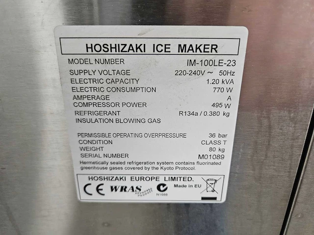 Hoshizaki - im-100le-23 - ijsblokjesmachine - afbeelding 5 van  5