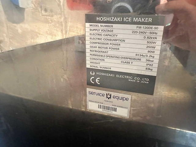 Hoshizaki fm-120de-50 crushed ice ijsmachine - afbeelding 5 van  5