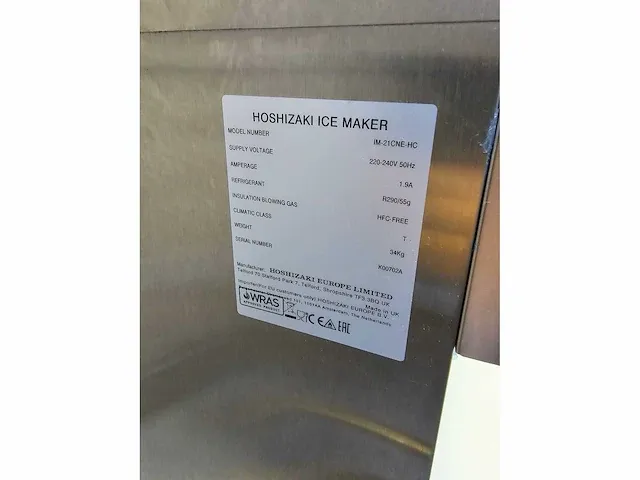 Hoshizaki im-21cne-hc ijsblokjesmachine - afbeelding 5 van  7