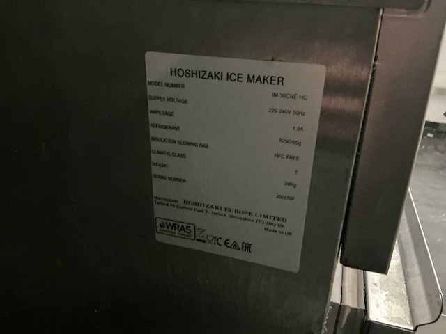 Hoshizaki im-30cne-hc ijsblokjesmachine - afbeelding 3 van  6