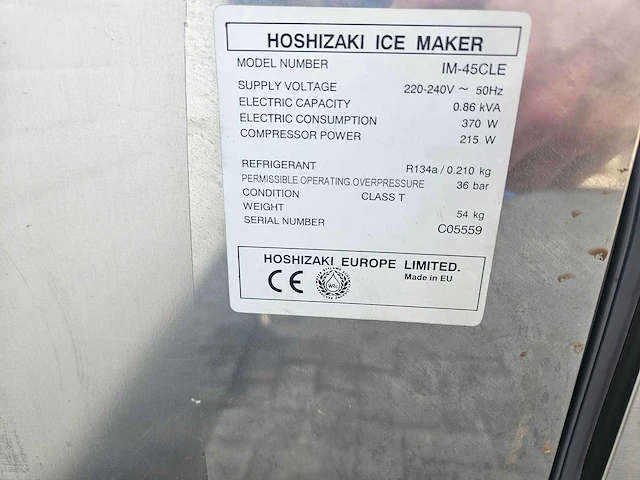 Hosizaki - im-45cle - ijsblokjesmachine - afbeelding 5 van  5