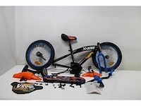 Hot wheels kinderfiets jongens 16 inch zwart oranje blauw - afbeelding 2 van  3