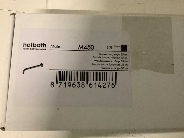 Hotbath - m450 - wandarm 35 cm voor een regendouche. (2x) - afbeelding 3 van  3