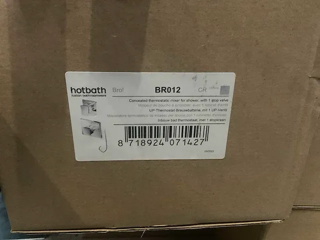 Hotbath bro! br012 inbouw badthermostaat - afbeelding 2 van  2