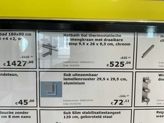 Hotbath gal thermostatische badkraan - afbeelding 5 van  7