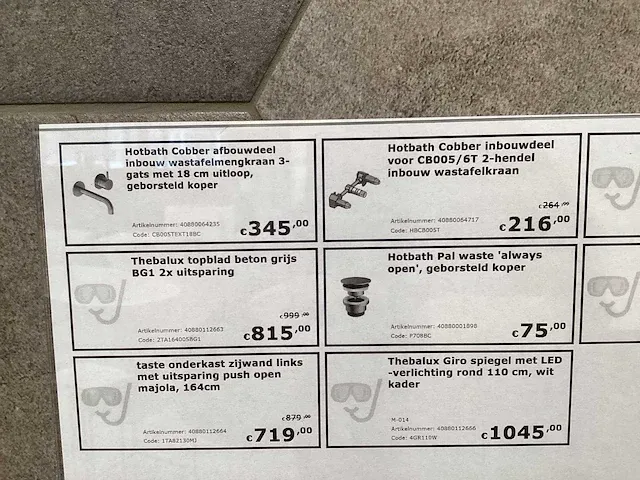 Hotbath wastafelkraan (2x) - afbeelding 6 van  6