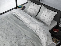 Hotel dekbed overtrek flanel gino grijs 240 x 220cm - afbeelding 3 van  4