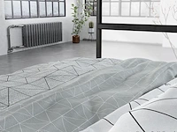 Hotel dekbed overtrek flanel gino grijs 240 x 220cm - afbeelding 4 van  4