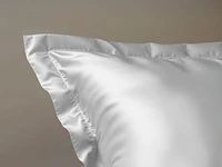 Hotel dekbed overtrek satijn glossy white200 x 220cm - afbeelding 4 van  5