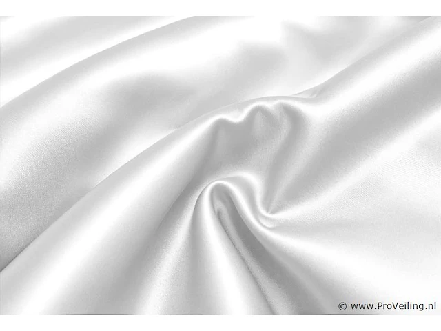 Hotel dekbed overtrek satijn glossy white200 x 220cm - afbeelding 5 van  5