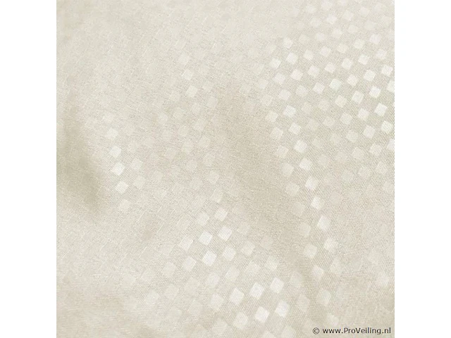 Hotel dekbed overtrek satijn point cream 200 x 220cm - afbeelding 4 van  5