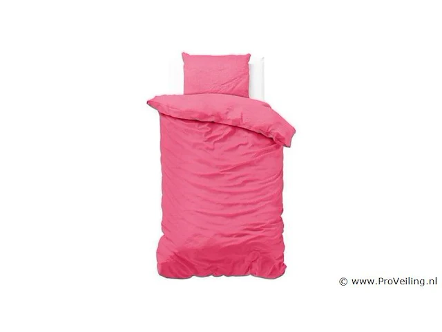 Hotel dekbed overtrek satijn point roze 140 x 220cm - afbeelding 1 van  3