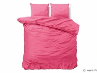 Hotel dekbed overtrek satijn point roze 240 x 220cm - afbeelding 1 van  3