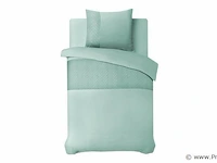 Hotel dekbed overtrek valencia mint groen 140 x 220cm - afbeelding 1 van  3