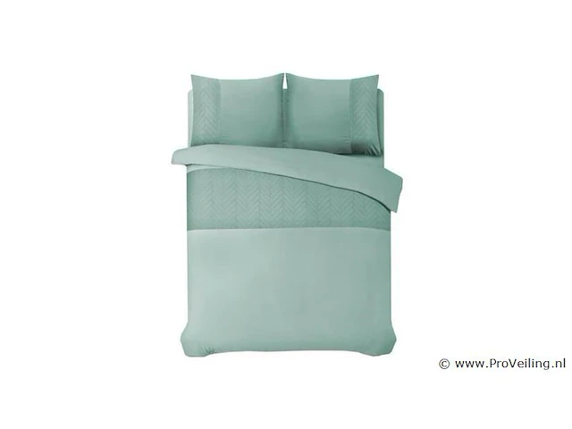 Hotel dekbed overtrek valencia mint groen 200 x 220cm - afbeelding 1 van  3