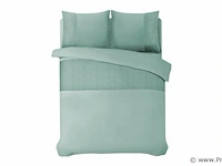 Hotel dekbed overtrek valencia mint groen 200 x 220cm - afbeelding 1 van  3