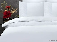 Hotel dekbed overtrek valencia wit 200 x 220cm - afbeelding 2 van  3